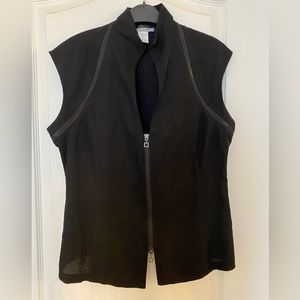 Sarah Pacini Zippered Vest